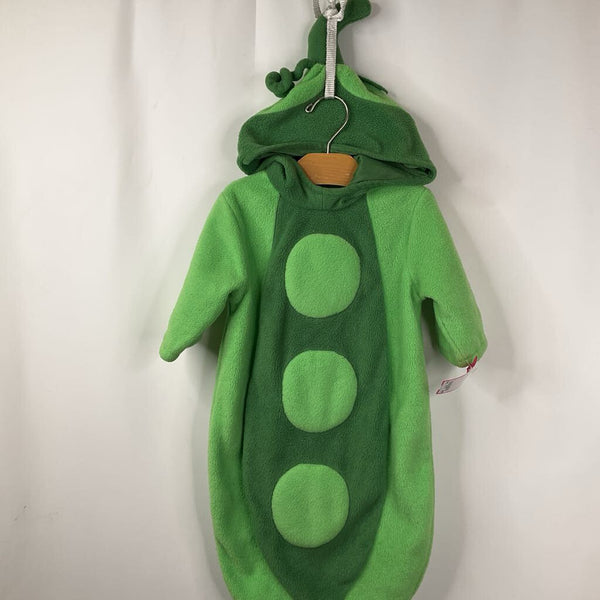 Size 0-6m: Green Pea In A Pod Fleece Costume