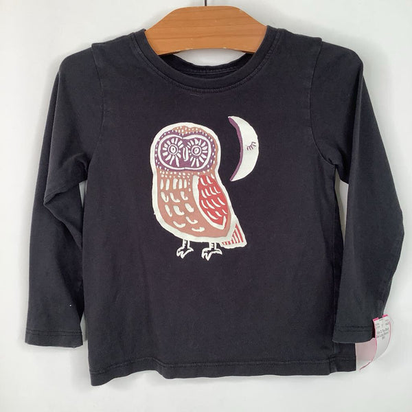 Size 2: Tea Black Owl Long Sleeve T-Shirt