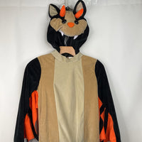 Size 8: Jawswares Tan/Black/Orange Dragon Bat 2 pc Costume