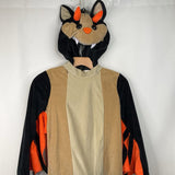 Size 8: Jawswares Tan/Black/Orange Dragon Bat 2 pc Costume