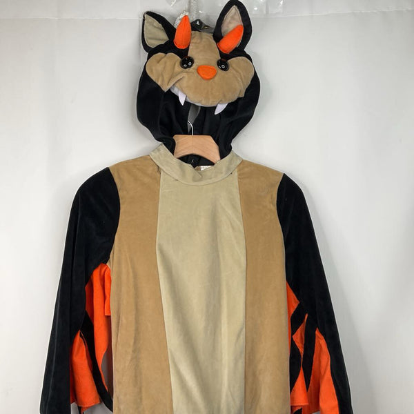 Size 8: Jawswares Tan/Black/Orange Dragon Bat 2 pc Costume