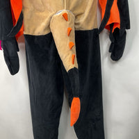 Size 8: Jawswares Tan/Black/Orange Dragon Bat 2 pc Costume