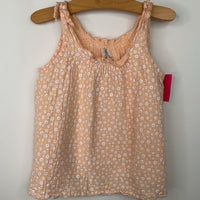 Size 6-7: Peek Pink white Tank Top