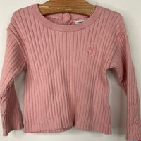 Size 12-18m: Gap Pink Ribbed Sweater