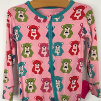 Size 12-18m: Kickee Pants Pink Multi-Color Teddy Bear Print 1pc Pjs