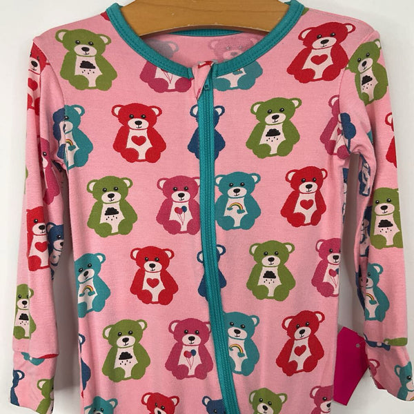 Size 12-18m: Kickee Pants Pink Multi-Color Teddy Bear Print 1pc Pjs