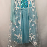 Size 9-10: Disney Frozen Anna 1pc Costume Long Sleeve Dress