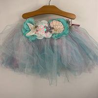 Size 4-6: Great Pretenders Sequined Seashell Blue/Purple Mermaid Tutu