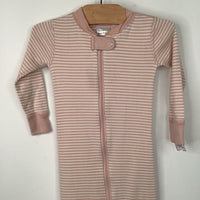 Size 18-24m (80): Hanna Andersson Pink Striped Footy 1pc PJs