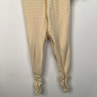 Size 18-24m (80): Hanna Andersson Yellow Striped Footy 1pc PJs