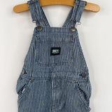 Size 2: KEY Blue/White Striped Overalls