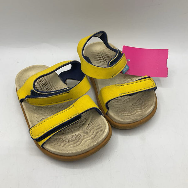 Size 7: Native Yellow Velcro Strap Sandals