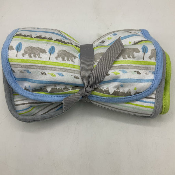 Blue/Green/Grey 3pc Cloth Bib Set