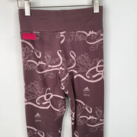 Size 5: Adidas Disney Purple Minnie Print Leggings