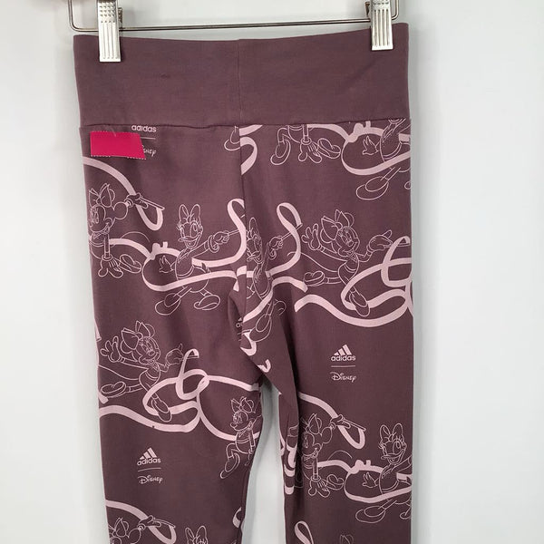 Size 5: Adidas Disney Purple Minnie Print Leggings