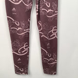 Size 5: Adidas Disney Purple Minnie Print Leggings