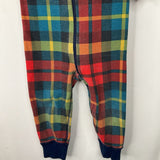 Size 2 (85): Hanna Andersson Red/Yellow/Blue Plaid 1pc PJs