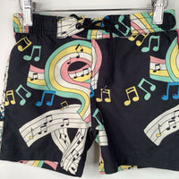 Size 4-5 (104/110): Mini Rodini Black/Colorful Musical Swim Trunks
