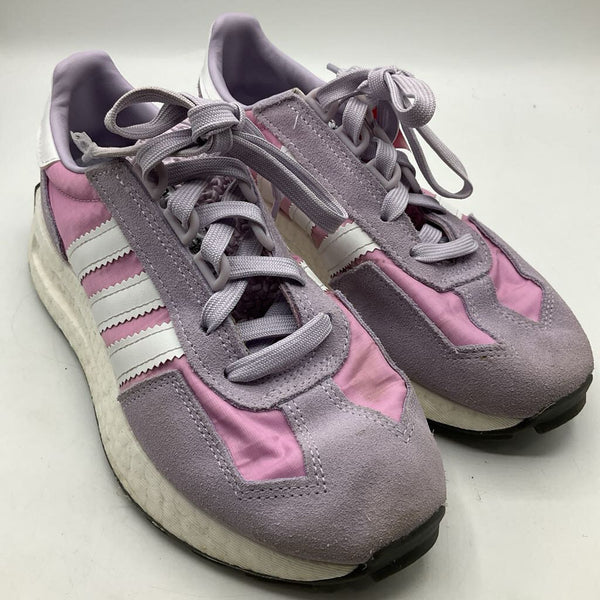 Size 4.5Y: Adidas Purple/Pink Lace-Up Sneakers