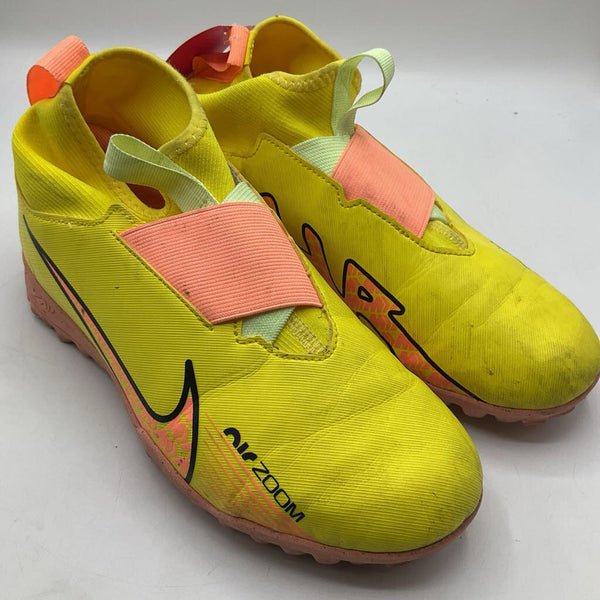Size 5.5Y: Nike Air Zoom Yellow/Orange Slip-On Indoor Soccer Cleats