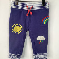 Size 9-12m: Baby Boden Blue Rainbow Sunshine Cozy Pants