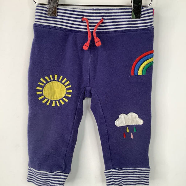 Size 9-12m: Baby Boden Blue Rainbow Sunshine Cozy Pants