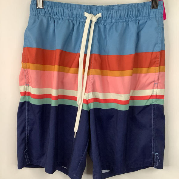 Size 8-10: Goodfellow Co Colorful Striped Swim Trunks