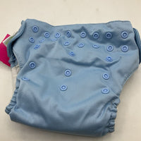 Size O/S: Bum Genius Light Blue Adjustable Snap Diaper