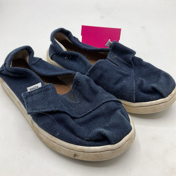 Size 8: Toms Dark Blue Slip-On Shoes