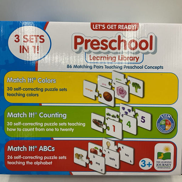 The Learning Journey 3 Sets in 1 Let's Get Ready! Preschool Learning Library