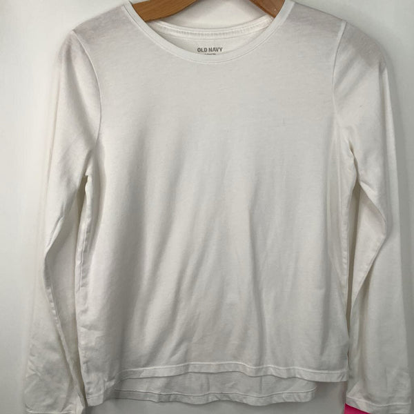 Size 14-16: Old Navy White Long Sleeve Shirt