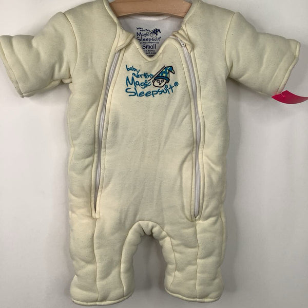 Size S: Baby Merlin's Yellow Magic Sleepsuit