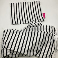 Kefee Kol Black/White Striped Nursing/Car Seat Cover