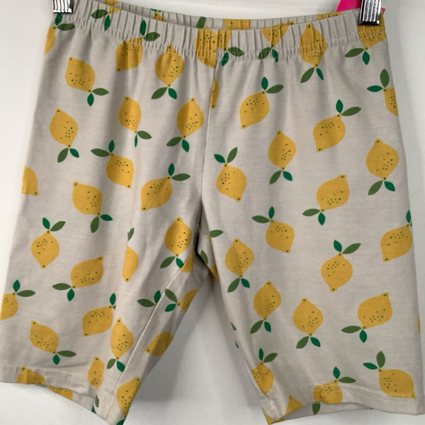 Size 12 (150): Hanna Andersson Beige Lemon Print Cartwheel Shorts