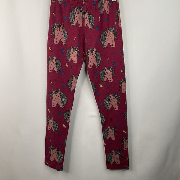 Size 11-12: Zara Burgundy Horse Print Leggings