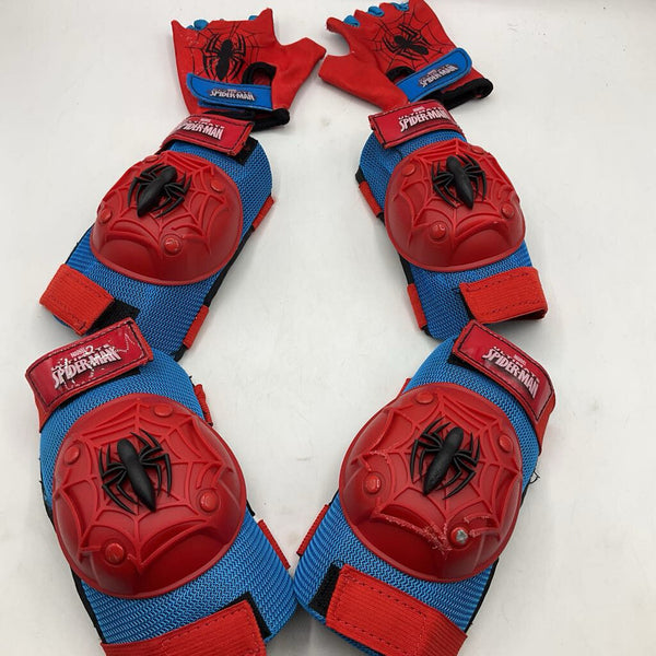 Size S: Marvel Spiderman Elbow/Knee Pads And Gloves