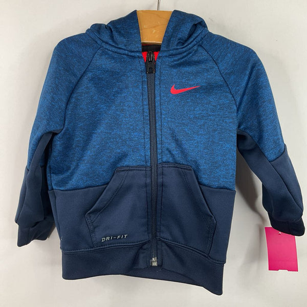 Size 12m: Nike Blue/Red Zip Up Hoodie