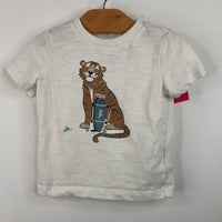 Size 12m: C&C California White/Skateboarding Tiger T-Shirt