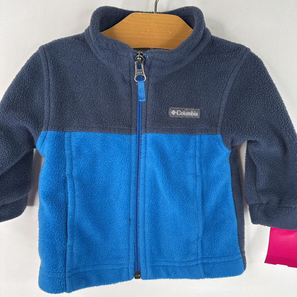 Size 3-6m: Columbia Blue Fleece Coat