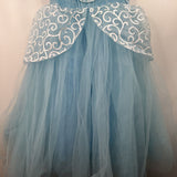 Size 8: FASHION Blue/Whtie Tulle/Velour Princess Costume Dress