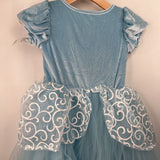 Size 8: FASHION Blue/Whtie Tulle/Velour Princess Costume Dress