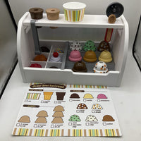 Melissa & Doug Wooden Ice Cream Counter-As Is