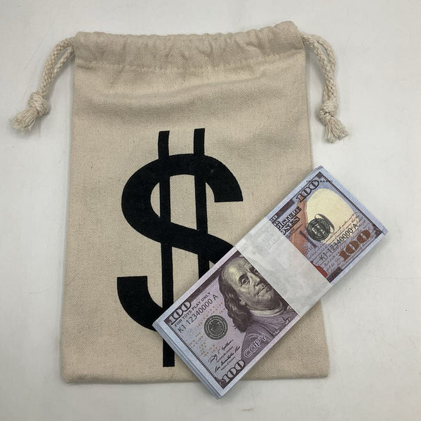 Fake Cash Bag W/Bills