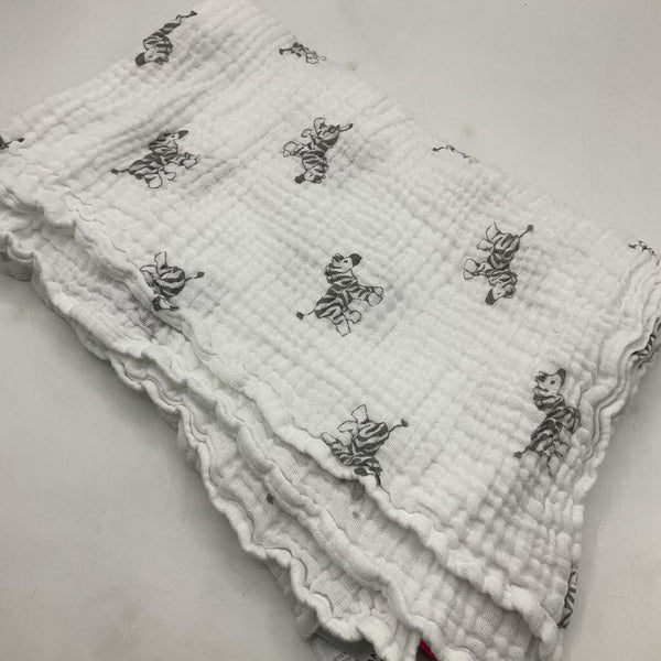 Amazing Baby Black/White Zebra Swaddle Blanket