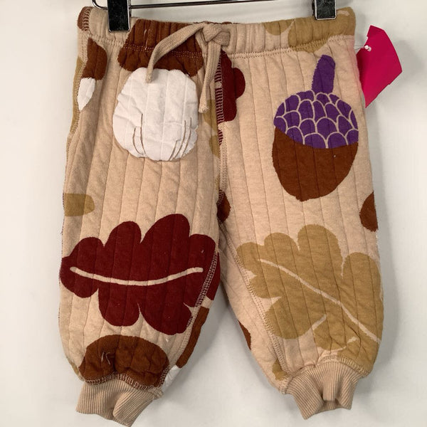Size 6m: H&M Tan/Red Nature Print Cozy Pants