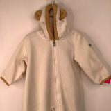 Size 3-6m: Columbia Creme Fleece Bunting