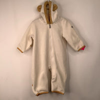 Size 3-6m: Columbia Creme Fleece Bunting