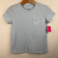 Vinyard Size 8-10: Vines Blue/White Sparkle Whale Pocket T-Shirt