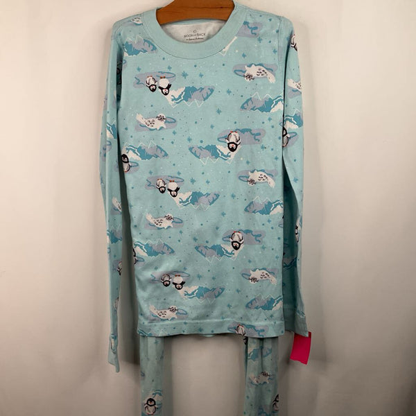 Size 12 (150) Moon And Back Blue Penguin/Seal 2PC PJs