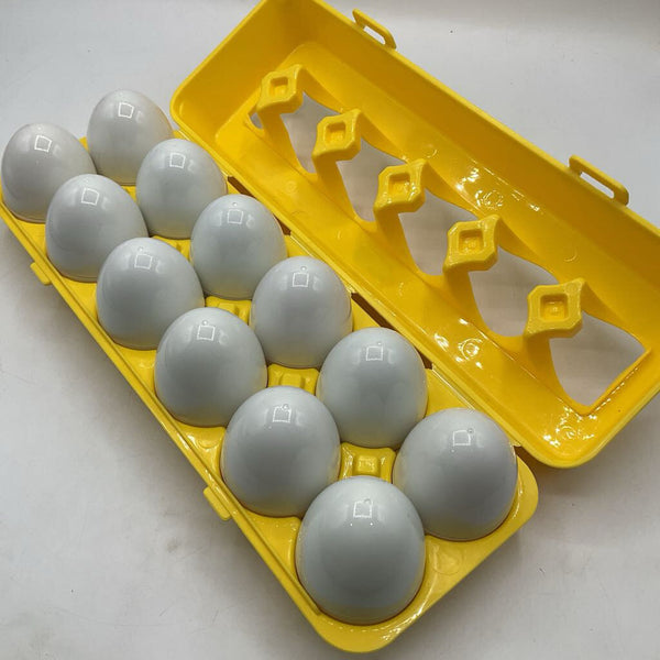 Shape Matching Yellow Egg Carton
